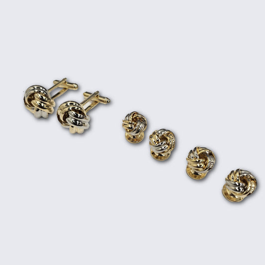 Two Tone Twisted Love Knot Formal Set