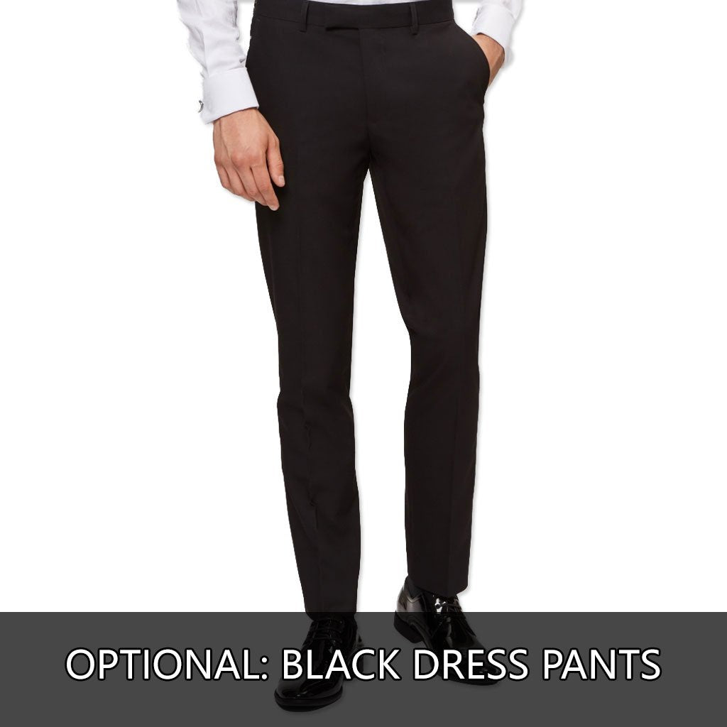 [DISCOUNTED] Orange Floral Tuxedo Jacket Slim Fit - Limited Sizes